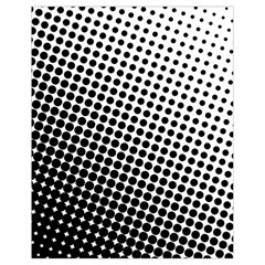 Background Wallpaper Texture Lines Dot Dots Black White Drawstring Bag (Small)