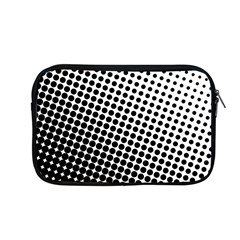 Background Wallpaper Texture Lines Dot Dots Black White Apple Macbook Pro 13  Zipper Case