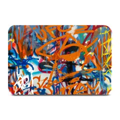 Background Graffiti Grunge Plate Mats by Amaryn4rt