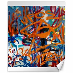 Background Graffiti Grunge Canvas 11  X 14   by Amaryn4rt