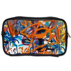 Background Graffiti Grunge Toiletries Bags by Amaryn4rt