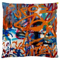 Background Graffiti Grunge Large Cushion Case (one Side) by Amaryn4rt