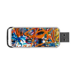 Background Graffiti Grunge Portable Usb Flash (one Side) by Amaryn4rt