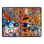 Background Graffiti Grunge Double Sided Fleece Blanket (Small)  45 x34  Blanket Front