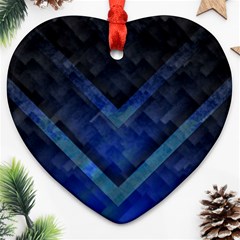 Blue Background Wallpaper Motif Design Ornament (heart) by Amaryn4rt