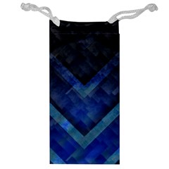 Blue Background Wallpaper Motif Design Jewelry Bag by Amaryn4rt