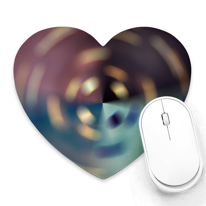 Blur Bokeh Colors Points Lights Heart Mousepads