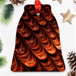 Brown Fractal Mathematics Frax Bell Ornament (Two Sides) Front