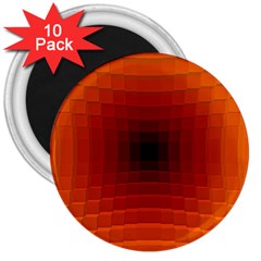 Orange Background Wallpaper Texture Lines 3  Magnets (10 Pack)  by Amaryn4rt