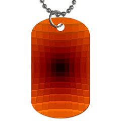 Orange Background Wallpaper Texture Lines Dog Tag (two Sides) by Amaryn4rt