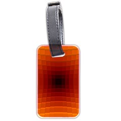 Orange Background Wallpaper Texture Lines Luggage Tags (two Sides) by Amaryn4rt