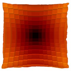 Orange Background Wallpaper Texture Lines Large Cushion Case (two Sides) by Amaryn4rt