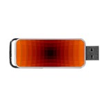 Orange Background Wallpaper Texture Lines Portable USB Flash (Two Sides) Front