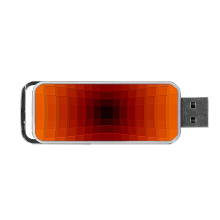 Orange Background Wallpaper Texture Lines Portable USB Flash (Two Sides)