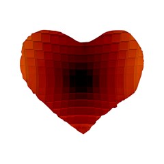 Orange Background Wallpaper Texture Lines Standard 16  Premium Heart Shape Cushions by Amaryn4rt