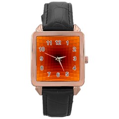 Orange Background Wallpaper Texture Lines Rose Gold Leather Watch  by Amaryn4rt