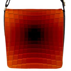 Orange Background Wallpaper Texture Lines Flap Messenger Bag (s) by Amaryn4rt