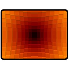 Orange Background Wallpaper Texture Lines Double Sided Fleece Blanket (large)  by Amaryn4rt