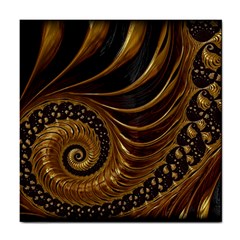 Fractal Spiral Endless Mathematics Tile Coasters