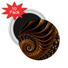 Fractal Spiral Endless Mathematics 2 25  Magnets (10 Pack)  by Amaryn4rt