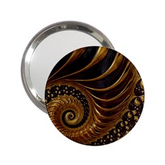 Fractal Spiral Endless Mathematics 2.25  Handbag Mirrors