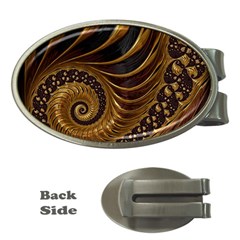 Fractal Spiral Endless Mathematics Money Clips (Oval) 