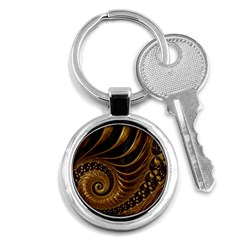 Fractal Spiral Endless Mathematics Key Chains (Round) 