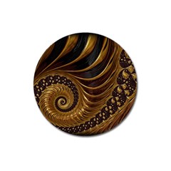 Fractal Spiral Endless Mathematics Magnet 3  (Round)