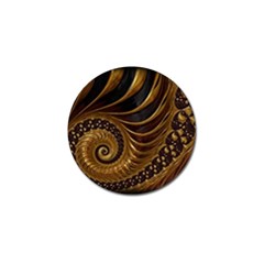 Fractal Spiral Endless Mathematics Golf Ball Marker