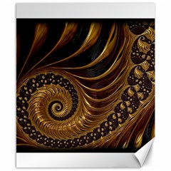 Fractal Spiral Endless Mathematics Canvas 8  X 10  by Amaryn4rt