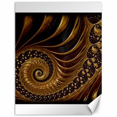 Fractal Spiral Endless Mathematics Canvas 12  X 16   by Amaryn4rt