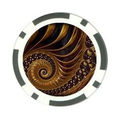 Fractal Spiral Endless Mathematics Poker Chip Card Guard by Amaryn4rt