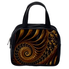 Fractal Spiral Endless Mathematics Classic Handbags (One Side)