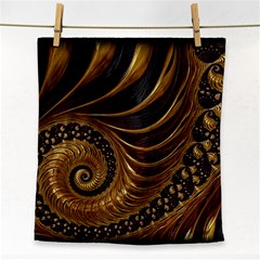 Fractal Spiral Endless Mathematics Face Towel