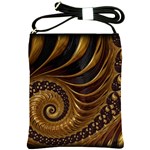 Fractal Spiral Endless Mathematics Shoulder Sling Bags Front