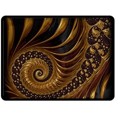 Fractal Spiral Endless Mathematics Fleece Blanket (Large) 