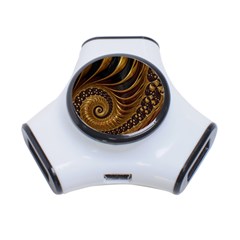 Fractal Spiral Endless Mathematics 3-Port USB Hub