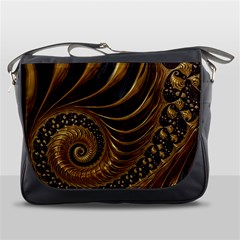 Fractal Spiral Endless Mathematics Messenger Bags