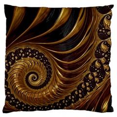 Fractal Spiral Endless Mathematics Large Cushion Case (One Side)