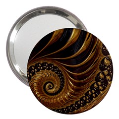 Fractal Spiral Endless Mathematics 3  Handbag Mirrors by Amaryn4rt