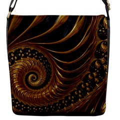 Fractal Spiral Endless Mathematics Flap Messenger Bag (S)