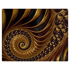 Fractal Spiral Endless Mathematics Double Sided Flano Blanket (Medium) 