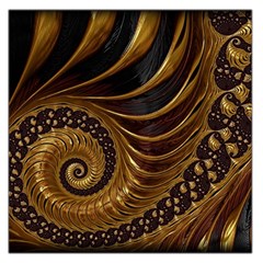 Fractal Spiral Endless Mathematics Large Satin Scarf (square) by Amaryn4rt