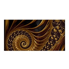 Fractal Spiral Endless Mathematics Satin Wrap