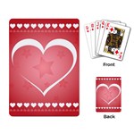 Postcard Banner Heart Holiday Love Playing Card Back