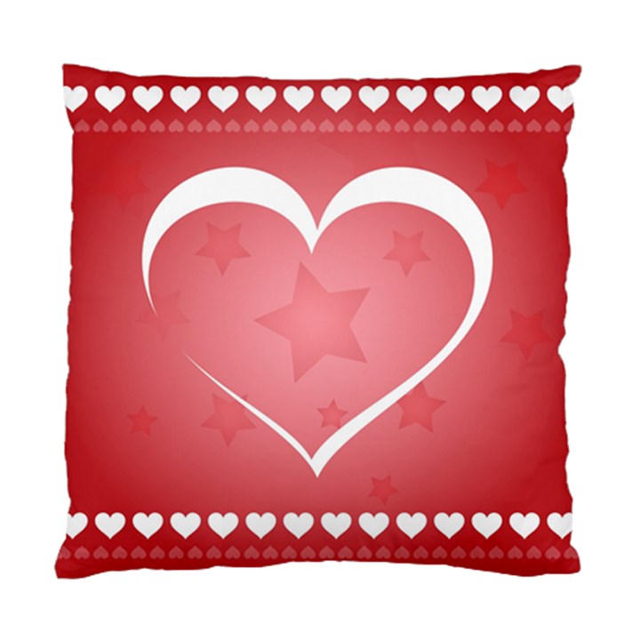 Postcard Banner Heart Holiday Love Standard Cushion Case (Two Sides)