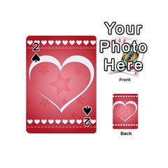 Postcard Banner Heart Holiday Love Playing Cards 54 (mini)  by Amaryn4rt