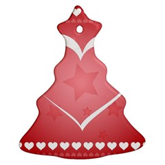 Postcard Banner Heart Holiday Love Ornament (christmas Tree)  by Amaryn4rt