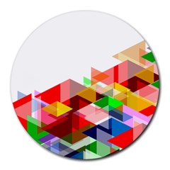 Graphics Cover Gradient Elements Round Mousepads by Amaryn4rt