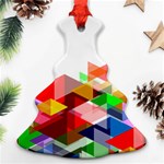 Graphics Cover Gradient Elements Christmas Tree Ornament (Two Sides) Front